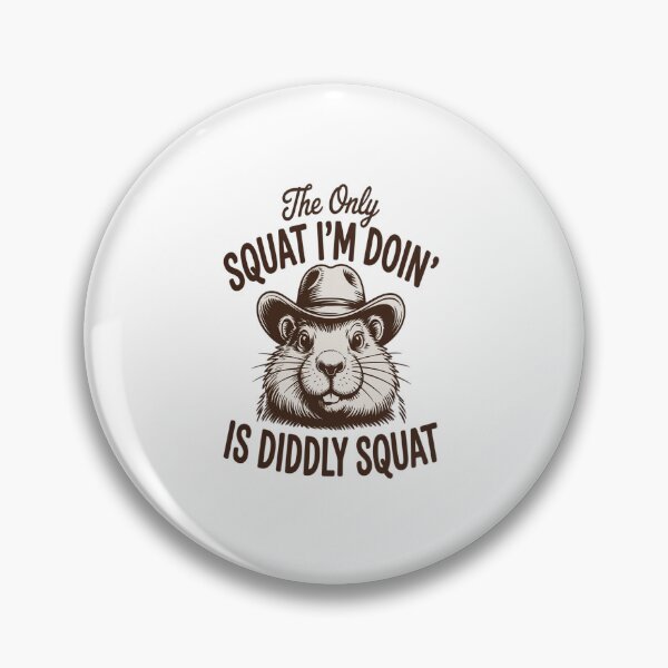 Item preview, The Only Squat I'm Doing Is Diddly Squat Funny Cowboy designed and sold by repconomArt.