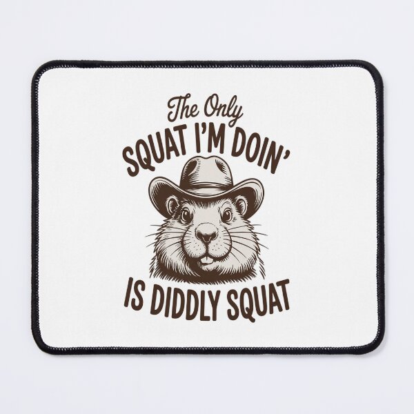 Item preview, The Only Squat I'm Doing Is Diddly Squat Funny Cowboy designed and sold by repconomArt.