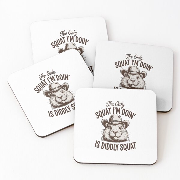 Item preview, The Only Squat I'm Doing Is Diddly Squat Funny Cowboy designed and sold by repconomArt.