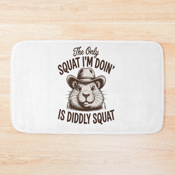Item preview, The Only Squat I'm Doing Is Diddly Squat Funny Cowboy designed and sold by repconomArt.