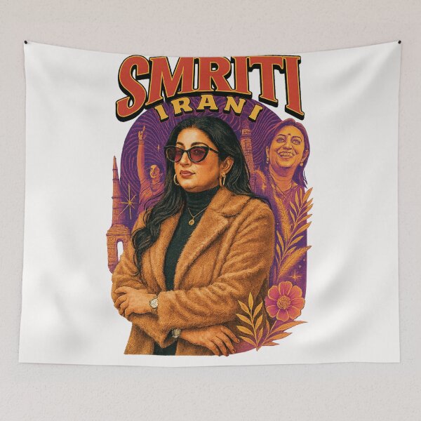 Item preview, Smriti Irani in Retro Elegance – Political Queen Bootleg Tribute designed and sold by Places On Earth.