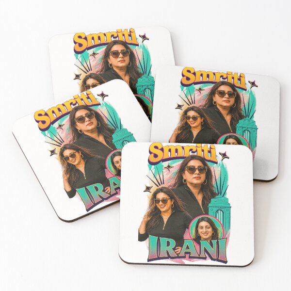 Item preview, Smriti Irani Pop Culture Queen – Bold Colors & Political Charisma designed and sold by Places On Earth.