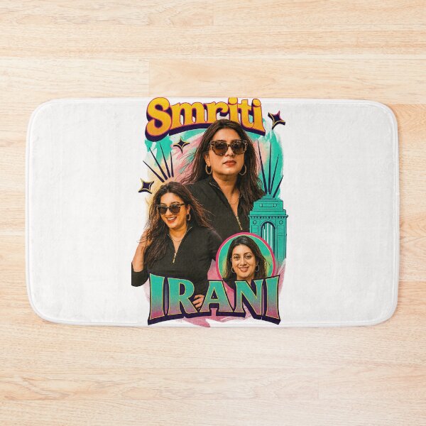 Item preview, Smriti Irani Pop Culture Queen – Bold Colors & Political Charisma designed and sold by Places On Earth.