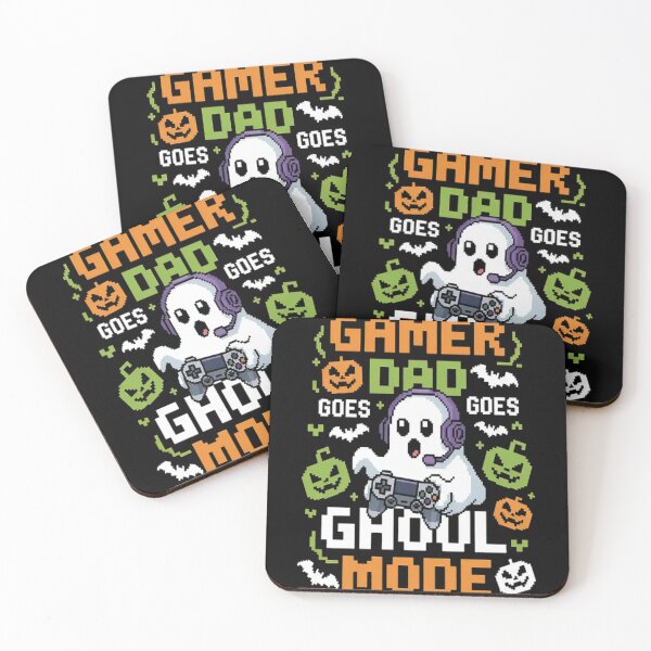 Item preview, Gamer Dad Goes Ghoul Mode Halloween Pixel Ghost designed and sold by StuffNestie.