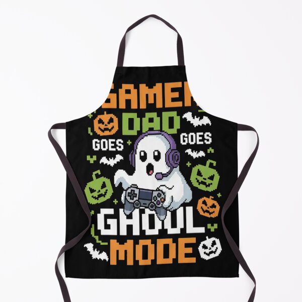 Item preview, Gamer Dad Goes Ghoul Mode Halloween Pixel Ghost designed and sold by StuffNestie.