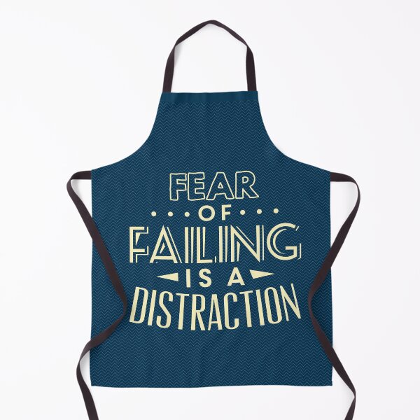 Item preview, Fear of Failing Is a Distraction | Overcome Doubt, Action & Growth Mindset Quote designed and sold by Maltachi Designs.