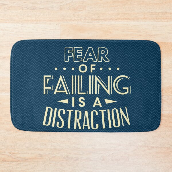 Item preview, Fear of Failing Is a Distraction | Overcome Doubt, Action & Growth Mindset Quote designed and sold by Maltachi Designs.