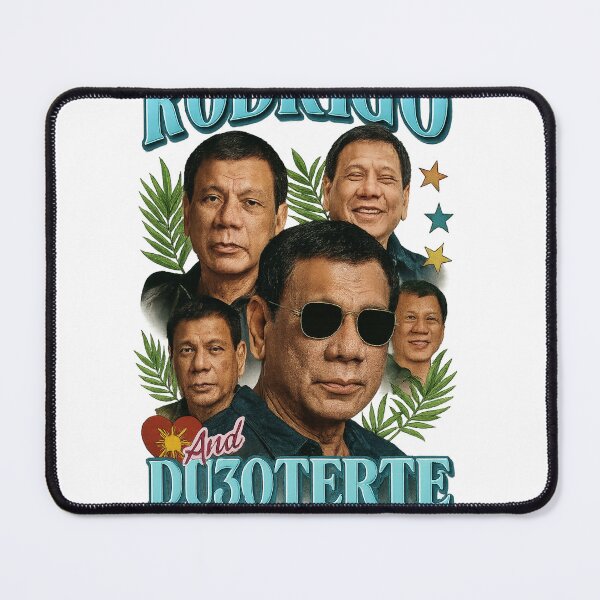 Item preview, Rodrigo Duterte Retro Bootleg with Philippine Flag Colors designed and sold by StampMyPassport.