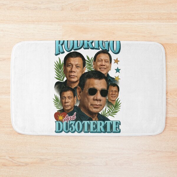 Item preview, Rodrigo Duterte Retro Bootleg with Philippine Flag Colors designed and sold by StampMyPassport.