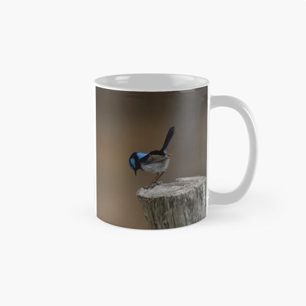 Item preview, Superb Blue Fairy Wren Bowing designed and sold by Patricia  Rademaker.