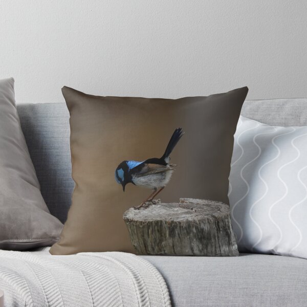 Item preview, Superb Blue Fairy Wren Bowing designed and sold by Patricia  Rademaker.