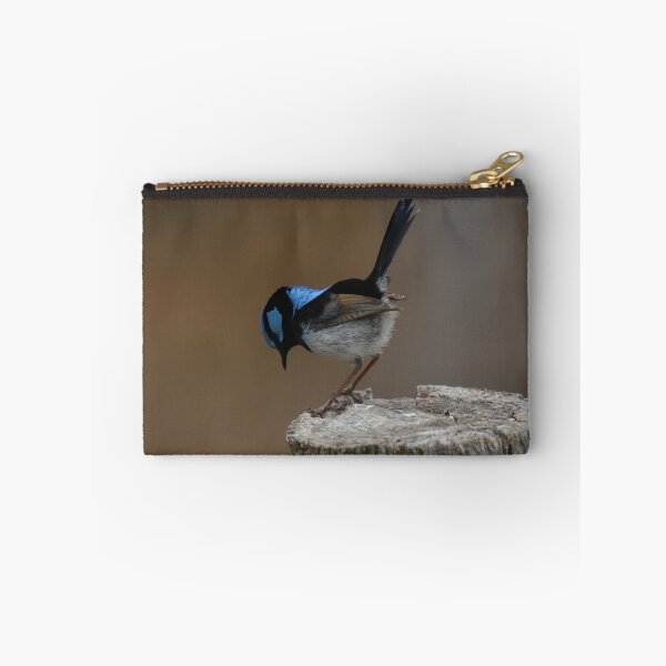 Item preview, Superb Blue Fairy Wren Bowing designed and sold by Patricia  Rademaker.