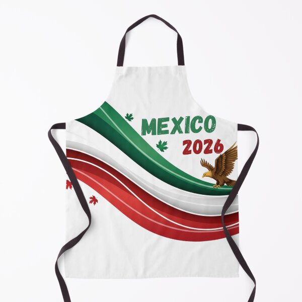 Item preview, Mexico 2026 Soccer Fan T-shirt & Sticker - Waving Flag with Eagle Design.(Camiseta y Calcomanía México 2026 - Diseño Bandera y Águila para Aficionados al Fútbol) designed and sold by printeGear.