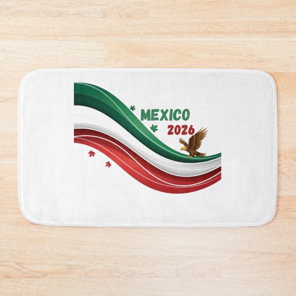 Item preview, Mexico 2026 Soccer Fan T-shirt & Sticker - Waving Flag with Eagle Design.(Camiseta y Calcomanía México 2026 - Diseño Bandera y Águila para Aficionados al Fútbol) designed and sold by printeGear.