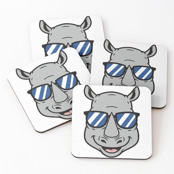 Item preview, Cool rhino with Sunglasses – Funny rhino Head Cartoon designed and sold by holywarter.