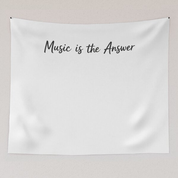 Item preview, Music Is The Answer Funny Music Lovers Musician Singer designed and sold by IhanVaanMaArt.