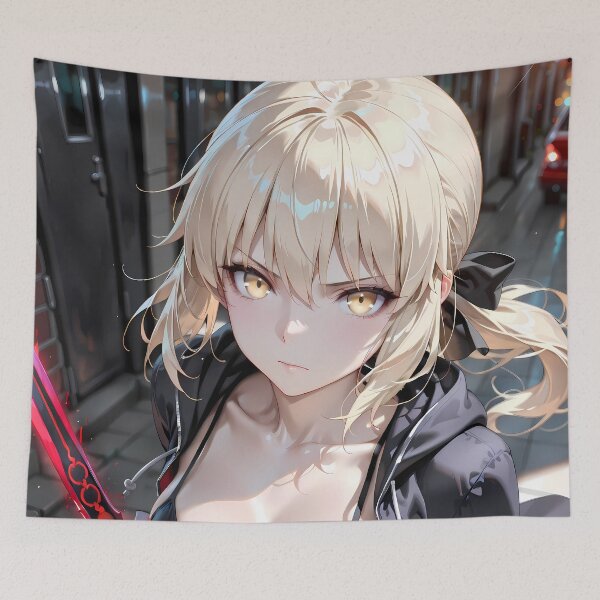 Item preview, Saber Alter Fate Stay Night Dark Street Warrior designed and sold by HumbertoValveno.