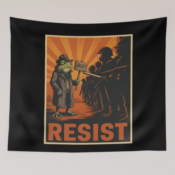 Item preview, Portland Frog Protest Shirt, Anti ICE Shirt, Anti Fascism Shirt, Vintage Activist Shirt, Resistance Tee, ICE Shirt, Political  designed and sold by THREE LITTLE BEANS.