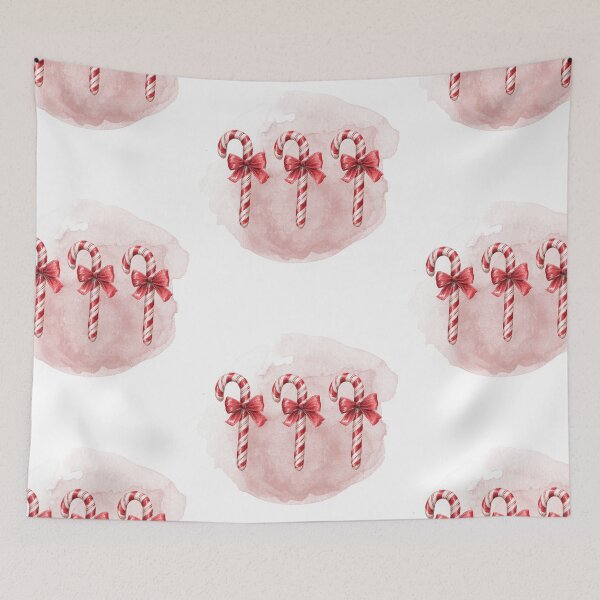 Item preview, Candy Canes with a Bow – Christmas Illustration designed and sold by iamKRUK.