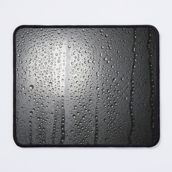 Item preview, Monochrome Water Drops on Foggy Glass designed and sold by Kaleidoscope Print.