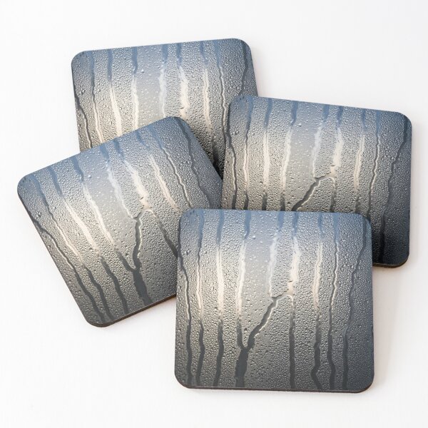 Item preview, Warm Light Through Foggy Glass with Water Droplets designed and sold by Kaleidoscope Print.