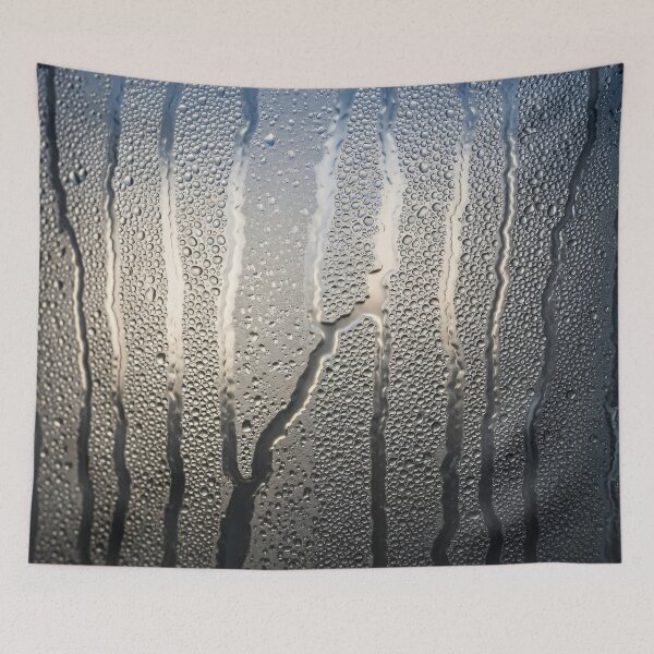 Item preview, Warm Light Through Foggy Glass with Water Droplets designed and sold by Kaleidoscope Print.