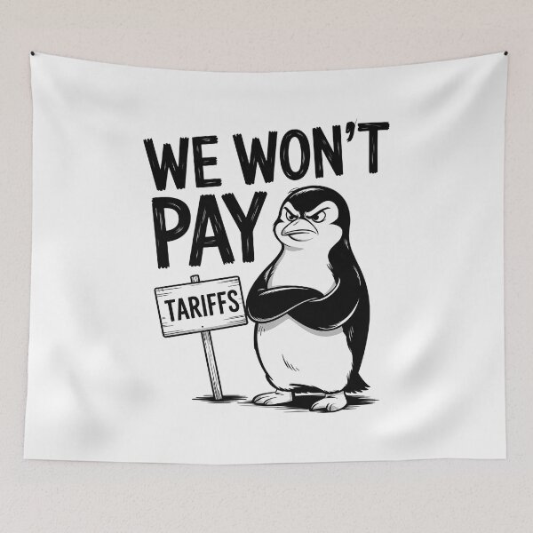 Item preview, Resist Political Injustice Funny Politics Penguin Tariffs  designed and sold by GamtosMintys.
