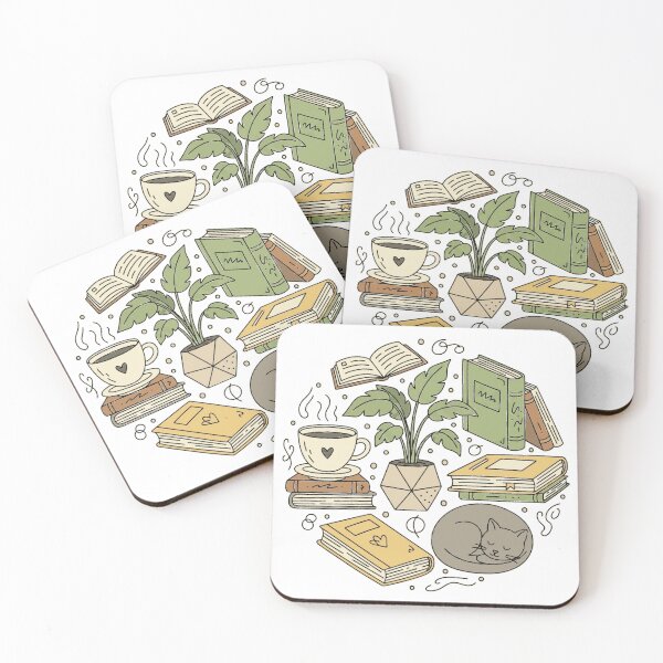 Item preview, Cozy Hygge Reading Nook Circle Illustration designed and sold by MartinxMarie.