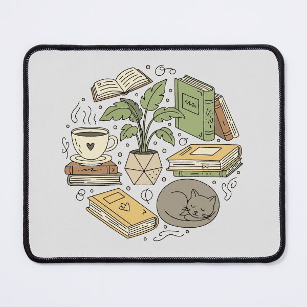 Item preview, Cozy Hygge Reading Nook Circle Illustration designed and sold by MartinxMarie.