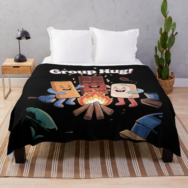 Item preview, Cute Marshmallow Camping Campfire Group Hug Smores designed and sold by VerseFarm.