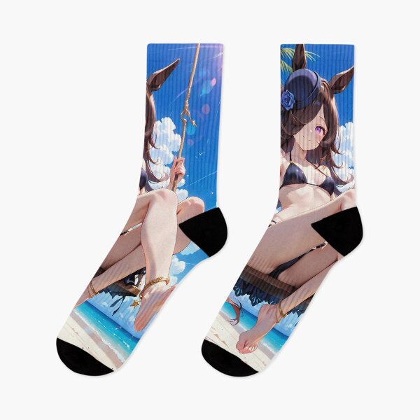 Item preview, Rice Shower Uma Musume Pretty Derby Black Bikini Swing Girl designed and sold by HumbertoValveno.
