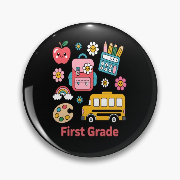 Item preview, Preppy Back to School Hello First Grade Team 1st Grade Girl designed and sold by Catharsiscath.