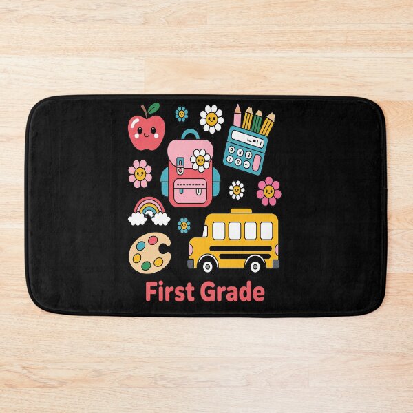 Item preview, Preppy Back to School Hello First Grade Team 1st Grade Girl designed and sold by Catharsiscath.