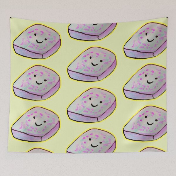 Item preview, Doodle Slice Bread Kawaii Illustration with watercolors  designed and sold by happiartworks .