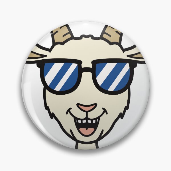 Item preview, Cool goat with Sunglasses – Funny goat Head Cartoon designed and sold by holywarter.
