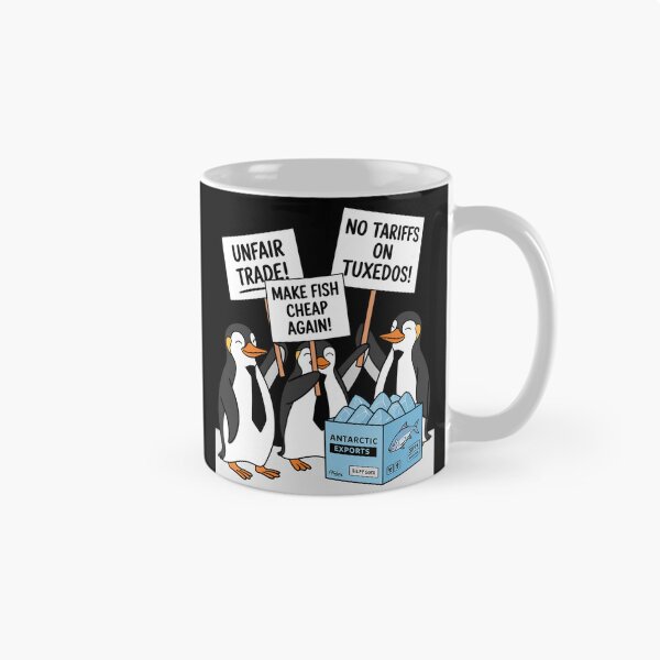 Item preview, Penguins Protest Against Trump Tariffs Funny Penguin Tariff  designed and sold by GamtosMintys.