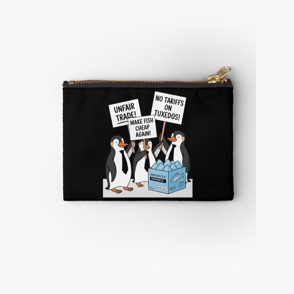 Item preview, Penguins Protest Against Trump Tariffs Funny Penguin Tariff  designed and sold by GamtosMintys.