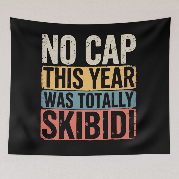 Item preview, End Of The Year Teacher No Cap This Year Was Totally Skibidi designed and sold by RayhendersonArt.