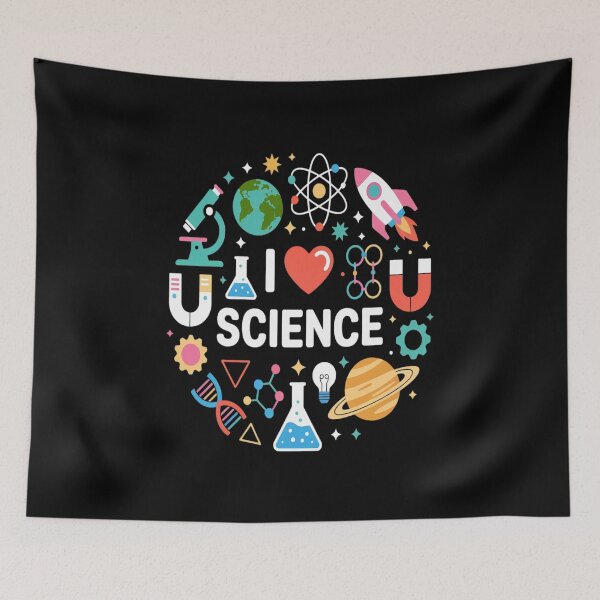Item preview, I Love Science Kids Science Lovers Gifts Idea designed and sold by KonopikaaArt.