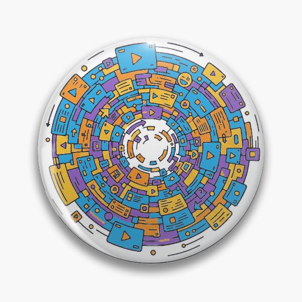 Item preview, Vibrant Digital Circuitry: Abstract Flow of Information designed and sold by MartinxMarie.