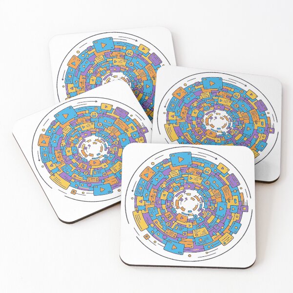 Item preview, Vibrant Digital Circuitry: Abstract Flow of Information designed and sold by MartinxMarie.