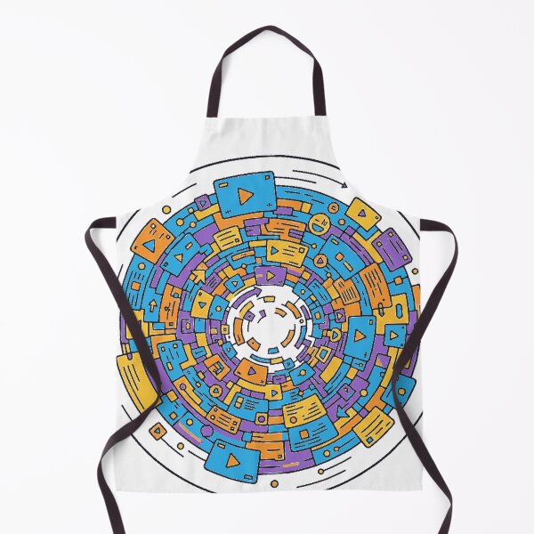Item preview, Vibrant Digital Circuitry: Abstract Flow of Information designed and sold by MartinxMarie.