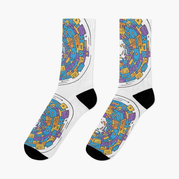 Item preview, Vibrant Digital Circuitry: Abstract Flow of Information designed and sold by MartinxMarie.