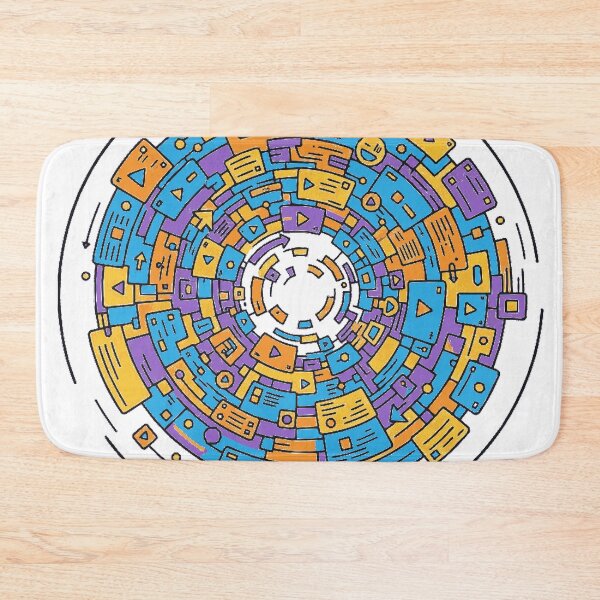 Item preview, Vibrant Digital Circuitry: Abstract Flow of Information designed and sold by MartinxMarie.