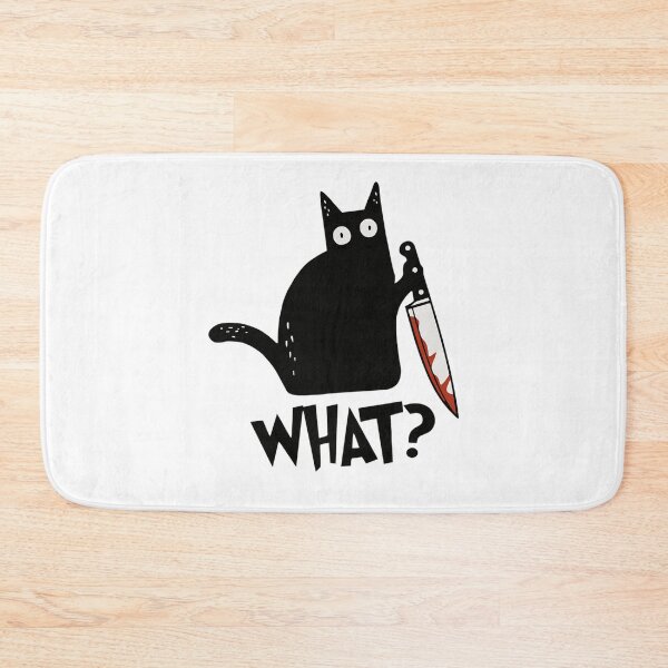 Item preview,  Cat What Murderous Black Cat With Knife designed and sold by stufftyreese25.