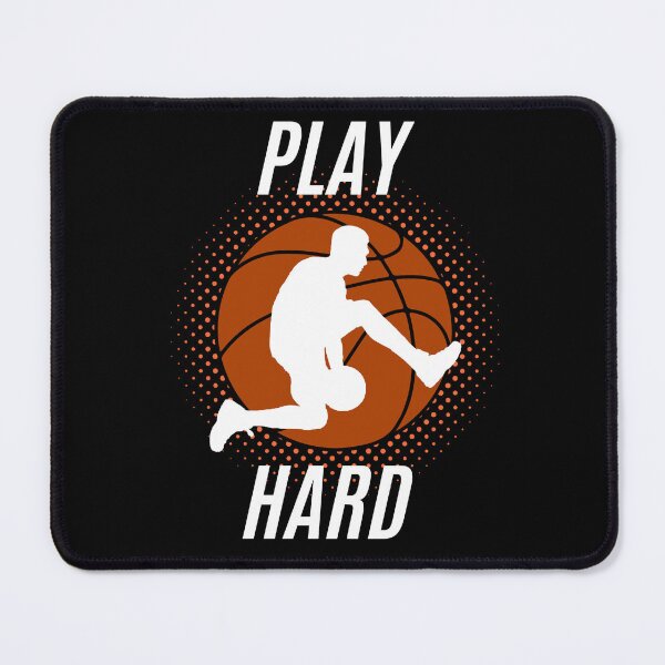Item preview, play hard basketball silhoutte design designed and sold by Tarek20006.