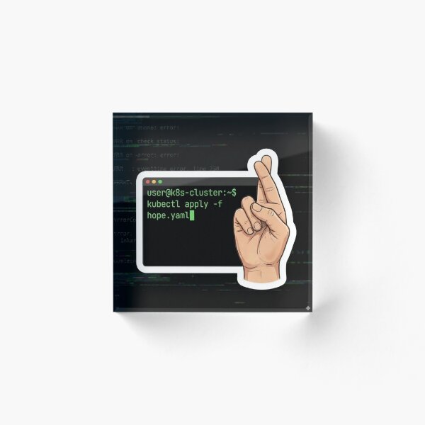 Artikelvorschau, kubectl apply -f – Hoffnungsschimmer entworfen und verkauft von cookieandcode.