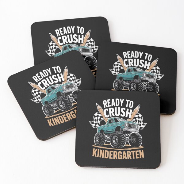 Item preview, Ready to Crush Kindergarten Monster Truck for Boys Outfit designed and sold by KonopikaaArt.