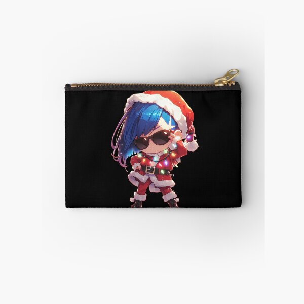 Item preview, Ichigo Darling In The Franxx Christmas Anime Santa Lights Chibi Red Glow designed and sold by TorbenKuhano.