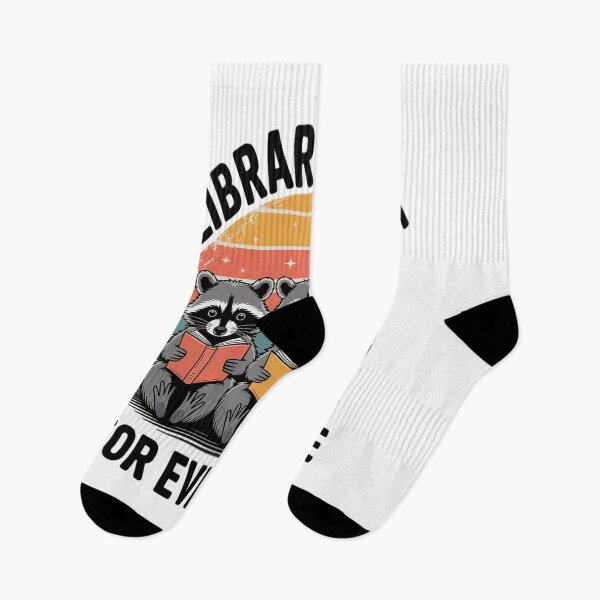 Item preview, Libraries Are For Everyone Racoon Read Banned Book Librarian designed and sold by KonopikaaArt.